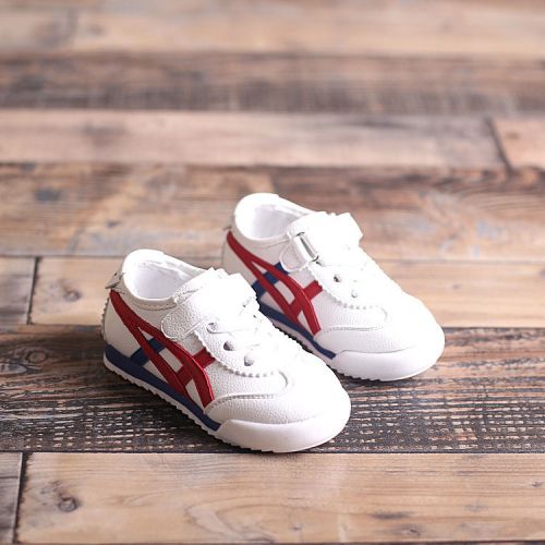 Chaussures hiver enfant en cuir de vache fendu ronde coutures pour - semelle caoutchouc Ref 1042778