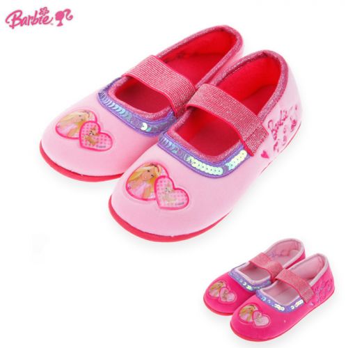 Chaussures hiver enfant en BARBIE ronde paillette pour printemps - semelle caoutchouc Ref 1043045