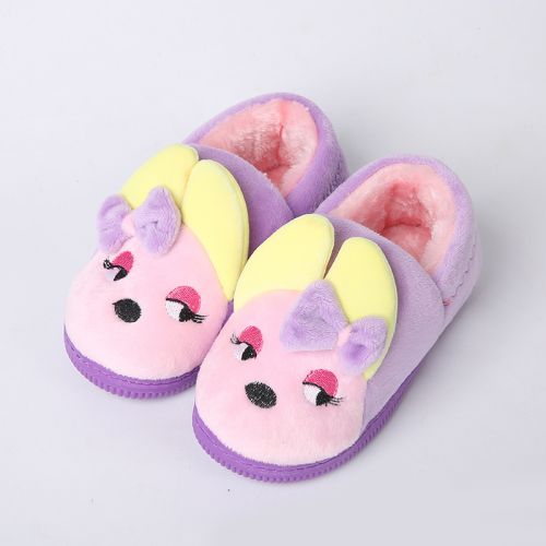 Chaussures hiver enfant en ronde brodé pour - semelle caoutchouc antidérapant Ref 1043129