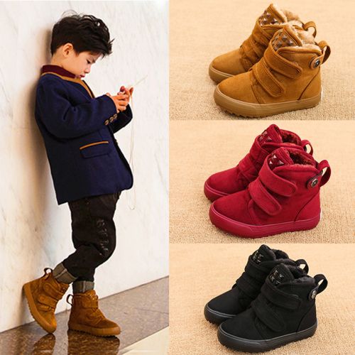 Chaussures hiver enfant en ronde pour - semelle caoutchouc naturel Ref 1043160