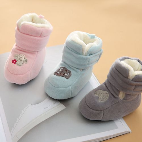 Chaussures hiver enfant en coton ronde pour - semelle caoutchouc Ref 1043182