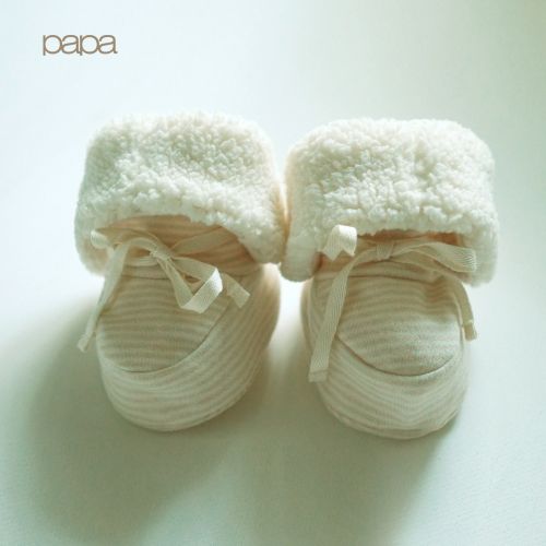 Chaussures hiver enfant en coton PAPA ronde Flanger pour - semelle Ref 1043234
