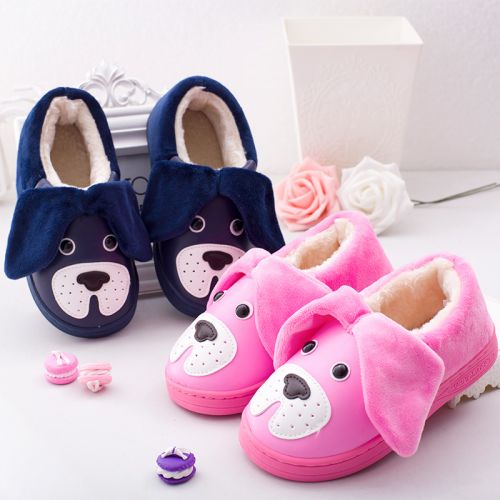 Chaussures hiver enfant ronde coutures en cuir pour - semelle caoutchouc Ref 1043247