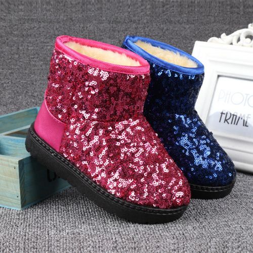 Chaussures hiver enfant en tissu Sequin JTOO ronde pour - semelle plastique Ref 1043306