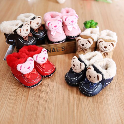 Chaussures hiver enfant en cuir PHYNIER tête carrée pour - semelle fond composite Ref 1043339