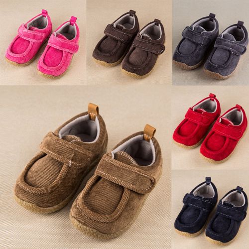Chaussures hiver enfant en velours côtelé ronde pour - Ref 1043363