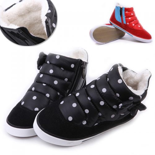 Chaussures hiver enfant ronde coutures en cuir pour - semelle caoutchouc Wear Ref 1043528