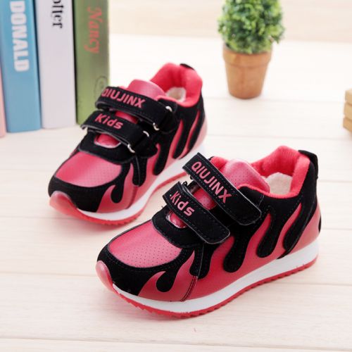 Chaussures hiver enfant en Cuir spatial ronde pour - semelle caoutchouc antidérapant Ref 1043551