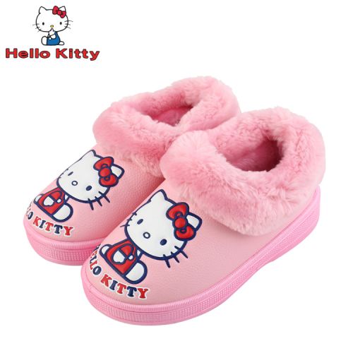 Chaussures hiver enfant en Cuir spatial HELLO KITTY ronde Flanger pour - semelle caoutchouc Ref 1043621