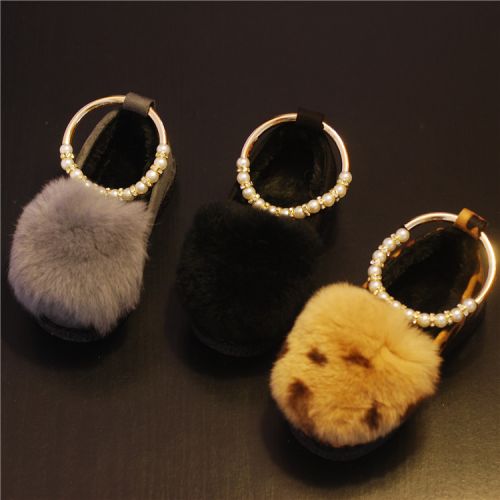 Chaussures hiver enfant en pour - semelle caoutchouc naturel Ref 1043629