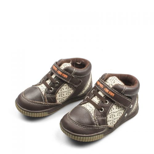 Chaussures hiver enfant en Cuir spatial ronde pour - semelle caoutchouc antidérapant Ref 1043653