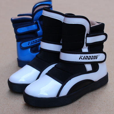 Chaussures hiver enfant en Cuir spatial ronde pour - semelle caoutchouc Ref 1043695