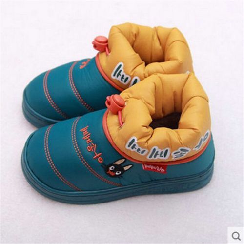 Chaussures hiver enfant en coton ronde brodé pour - semelle caoutchouc antidérapant Ref 1043726