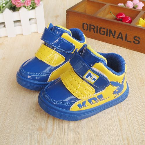 Chaussures hiver enfant en Cuir spatial ronde coutures cuir pour - semelle plastique Ref 1043755