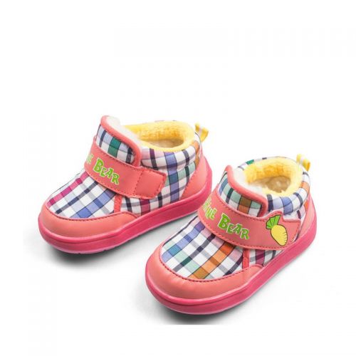 Chaussures hiver enfant en cuir de vache fendu ronde pour - semelle Melaleuca Ref 1043779