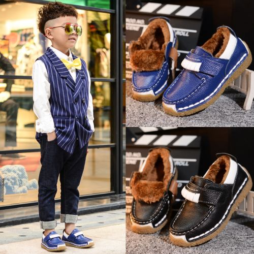 Chaussures hiver enfant en cuir ronde pour - Ref 1043819