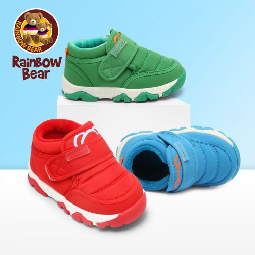 Chaussures hiver enfant en tissu Sequin RAINBOW BEAR tête plate pour - semelle caoutchouc Ref 1043827