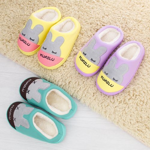 Chaussures hiver enfant en coton ronde pour - semelle caoutchouc antidérapant Ref 1043835