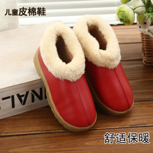 Chaussures hiver enfant ronde coutures en cuir pour - Ref 1043872