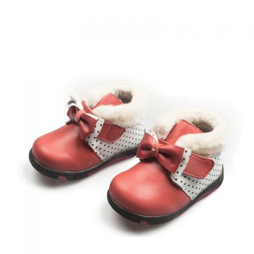 Chaussures hiver enfant en peau de mouton ronde pour - semelle caoutchouc antidérapant Ref 1043899