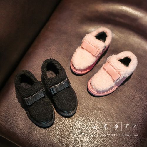 Chaussures hiver enfant en ronde pour - semelle caoutchouc Ref 1043982