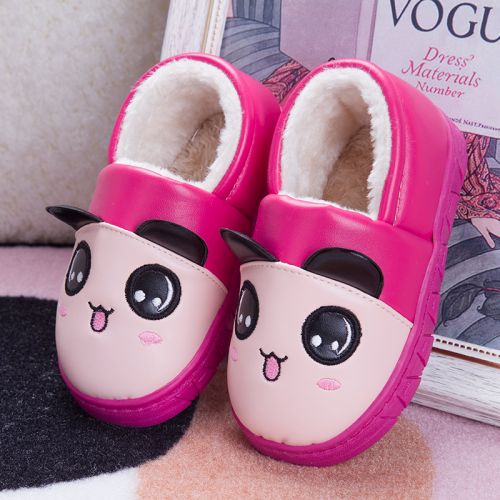 Chaussures hiver enfant ronde coutures en cuir pour - semelle caoutchouc Ref 1044001