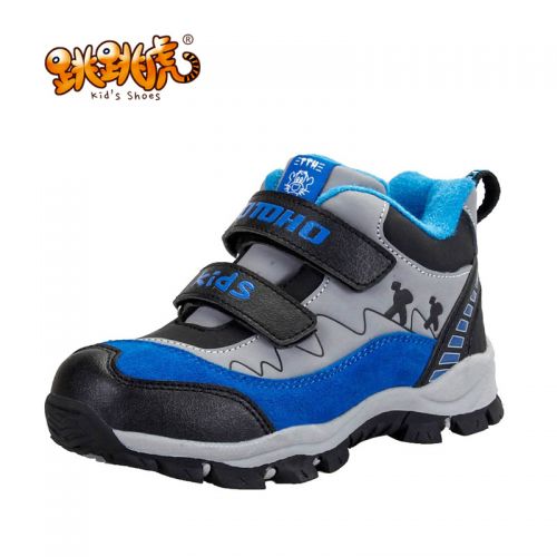Chaussures hiver enfant en de vache, Nubuck, ronde coutures cuir pour - semelle caoutchouc Ref 1044028