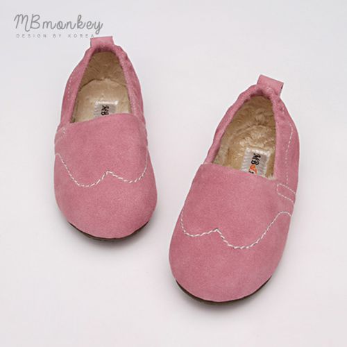 Chaussures hiver enfant en cuir MB&AMPMONKEY ronde pour - semelle caoutchouc Ref 1044039