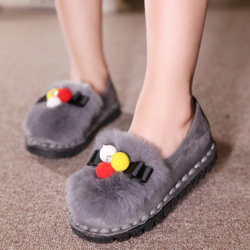 Chaussures hiver enfant en tête carrée coutures cuir pour - semelle caoutchouc Wear Ref 1044074