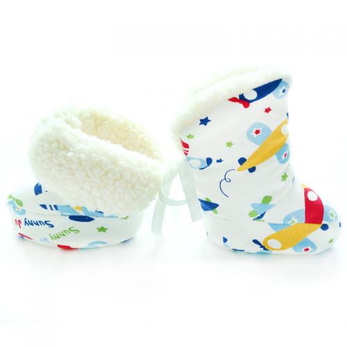 Chaussures hiver enfant en coton ronde brodé pour Toute saison - semelle Ref 1044106