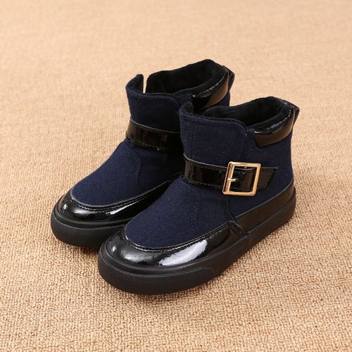 Chaussures hiver enfant en Cuir spatial ronde pour - semelle caoutchouc Ref 1044135