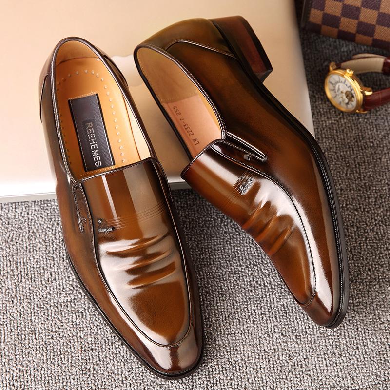 Chaussures homme en cuir véritable - Ref 3445688