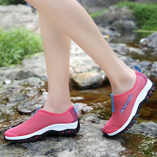 Chaussures imperméables en Cuir + mesh - Ref 1061375
