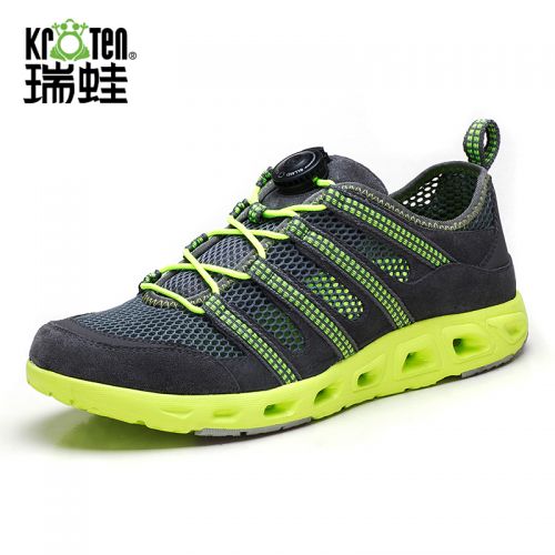Chaussures imperméables en Cuir + mesh KROTEN - Ref 1061781