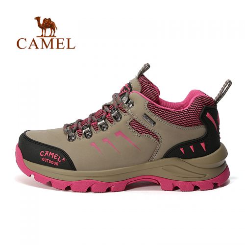 Chaussures imperméables en Nubuck CAMEL - Ref 1062386