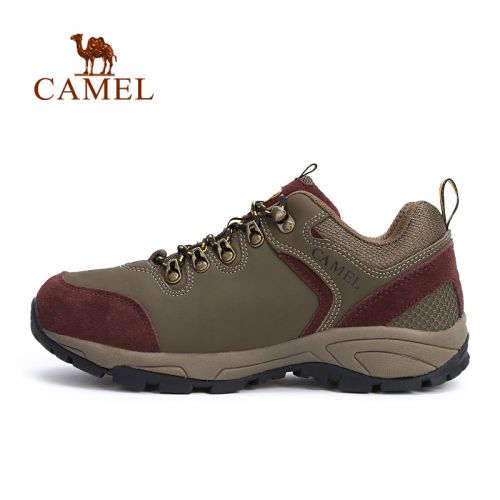 Chaussures imperméables en Nubuck CAMEL - Ref 1062478