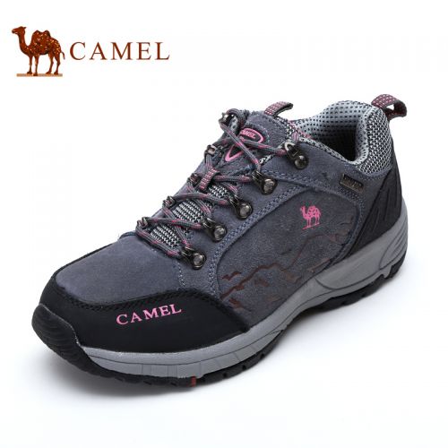Chaussures imperméables en Cuir + mesh CAMEL - Ref 1062549