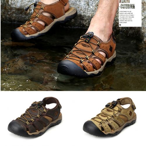 Chaussures sports nautiques en Cuir + mesh - Ref 1062294