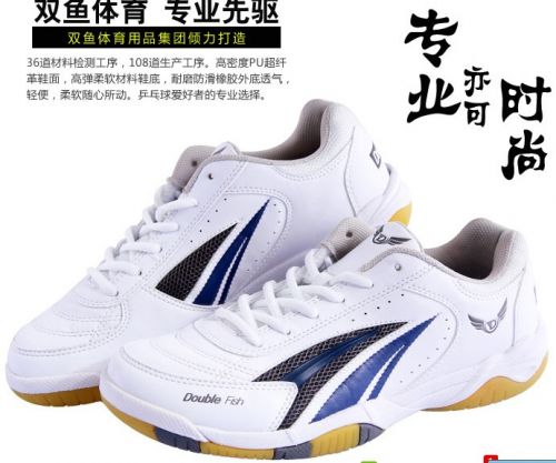  Chaussures tennis de table uniGenre Double Fish - Ref 845541