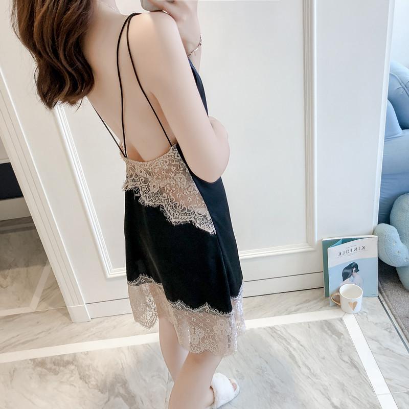 Chemise de nuit Jupe courte AIJUSI en soie - Ref 3367543