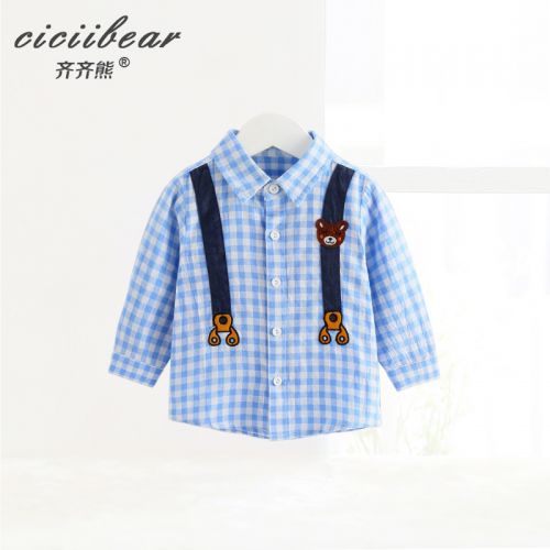 Chemise enfant CICIIBEAR à manche longue en Toile de coton - Ref 2082851