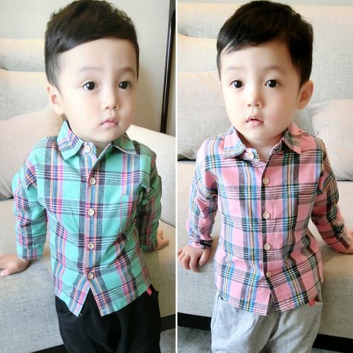 Chemise enfant à manche longue en Toile de coton - Ref 2082887