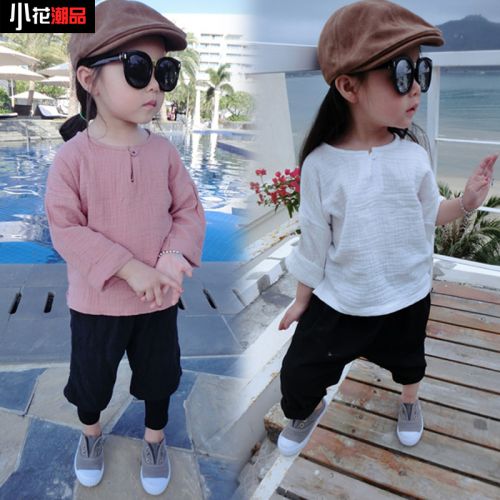 Chemise enfant CBYZ à manche longue en lin - Ref 2082903
