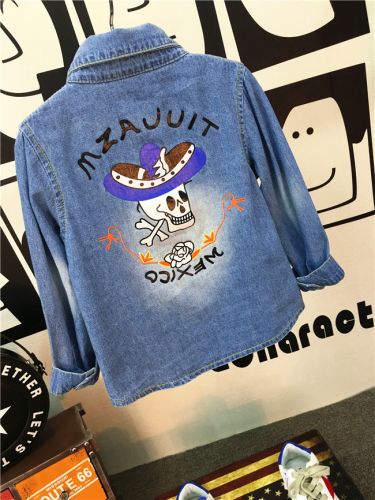 Chemise enfant à manche longue en toile - Ref 2082935