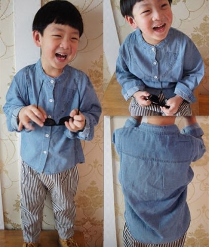 Chemise enfant à manche longue - Ref 2082938