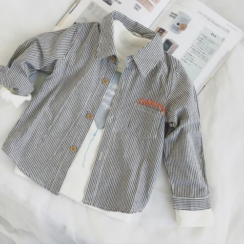  Chemise enfant MINI à manche longue en lin - Ref 2082939