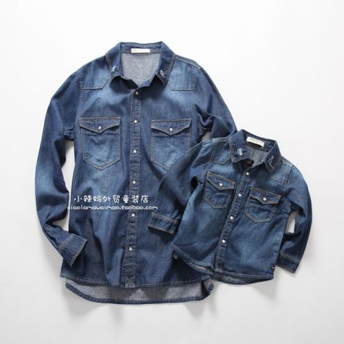 Chemise enfant à manche longue en toile - Ref 2082950
