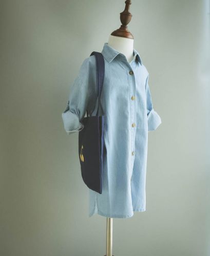 Chemise enfant à manche longue en toile - Ref 2083146