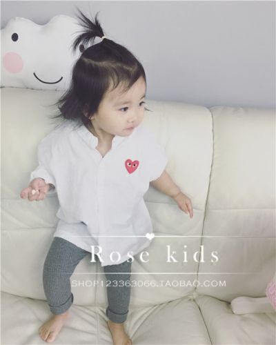 Chemise enfant à manche longue en coton - Ref 2083168