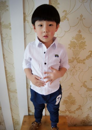 Chemise enfant à manche longue - Ref 2083177